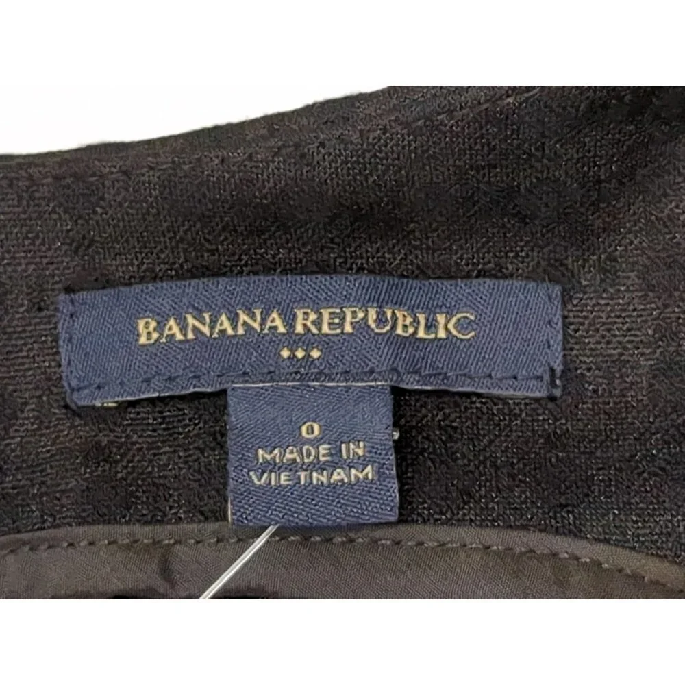 Banana Republic Sheath Dress Womens 0 Black Check Career Preppy Capsule Polished